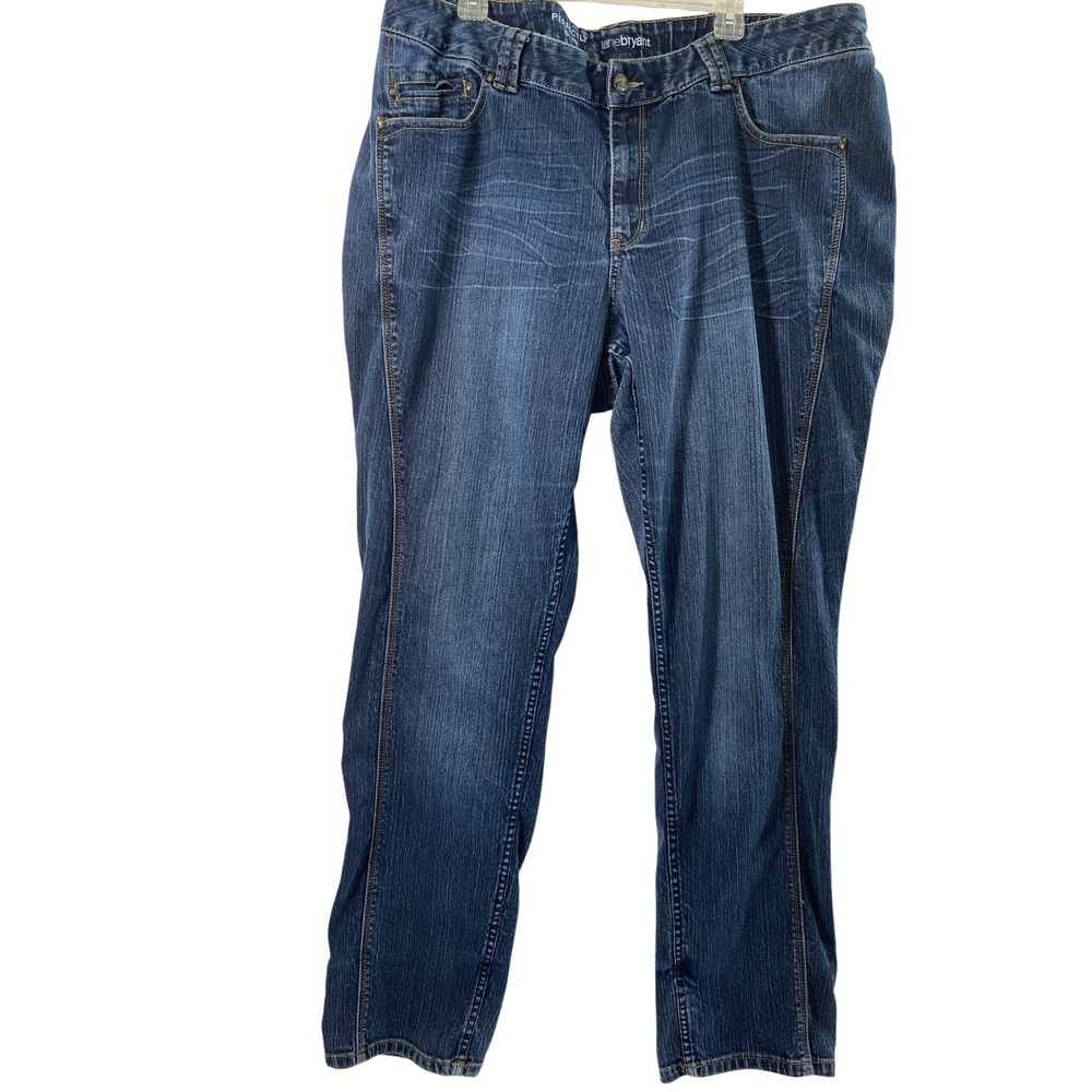 Lane Bryant Jeans Womens 24‎ Tall Perfectly Slim Dark Wash Denim Straight